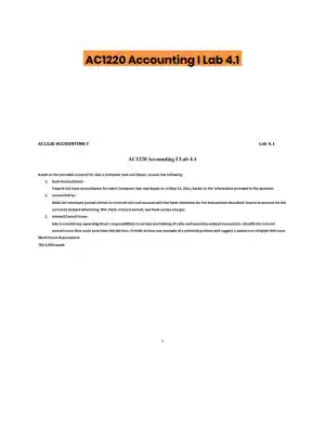 AC1220 Accounting I Lab 4.1